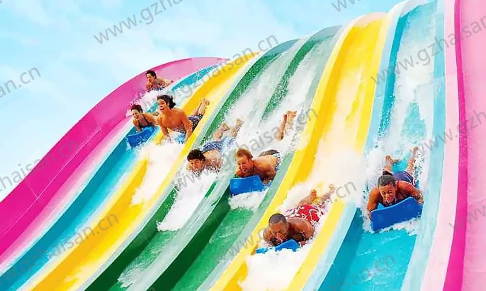 河南信陽南灣海島風(fēng)暴水上樂園鳥競賽水滑道